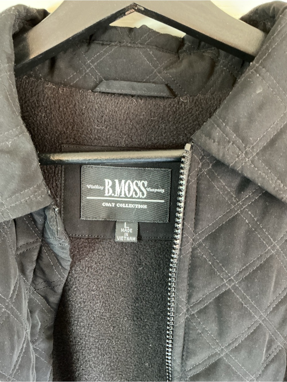 Tailor B. Moss Black Quilted Lightweight Jacket